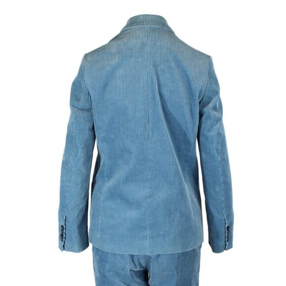 Golden Goose Single Breasted Corduroy Blazer and Pants Suit in Azure Small - Picture 8 of 12